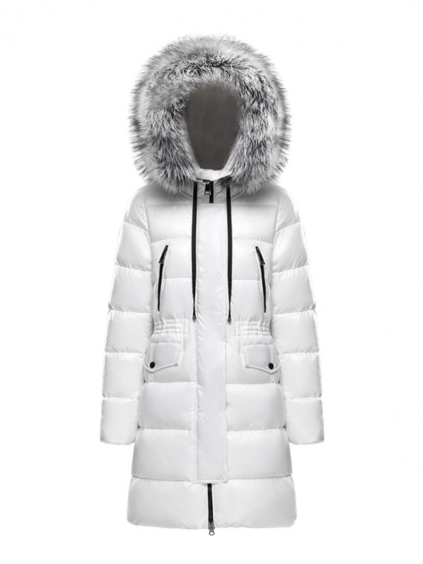 Long Duck Down Jacket With Fur Long Duck Down Jacket With Fur