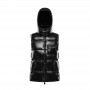 Short Down Vest with Hoodie