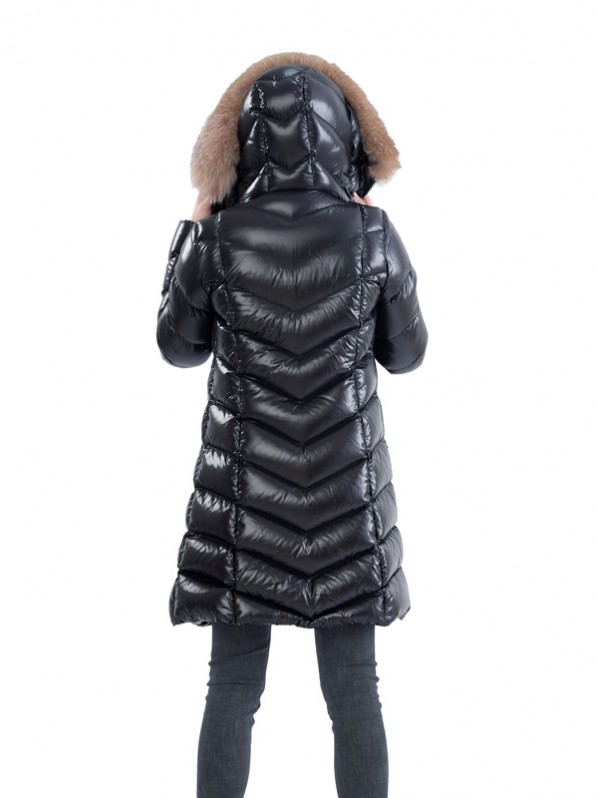 women long down jacket with real fox fur women long down jacket with real fox fur