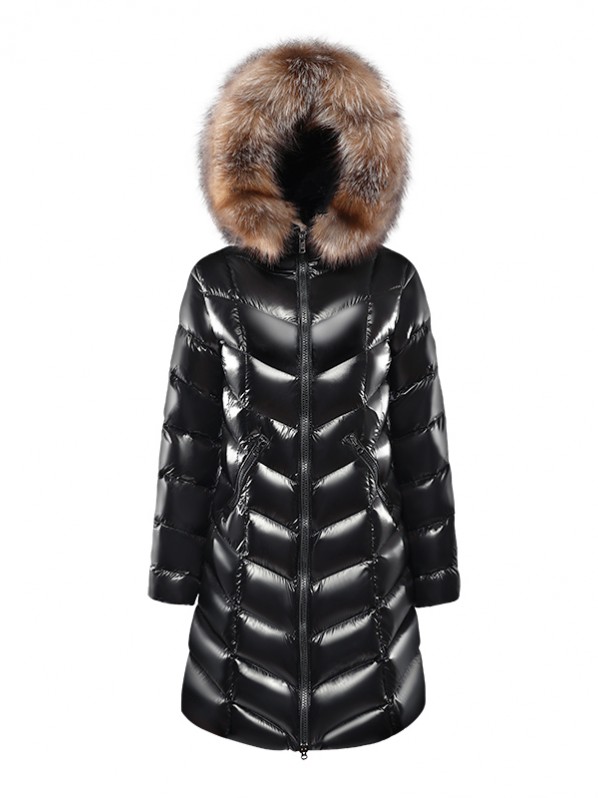 women long down jacket with real fox fur women long down jacket with real fox fur