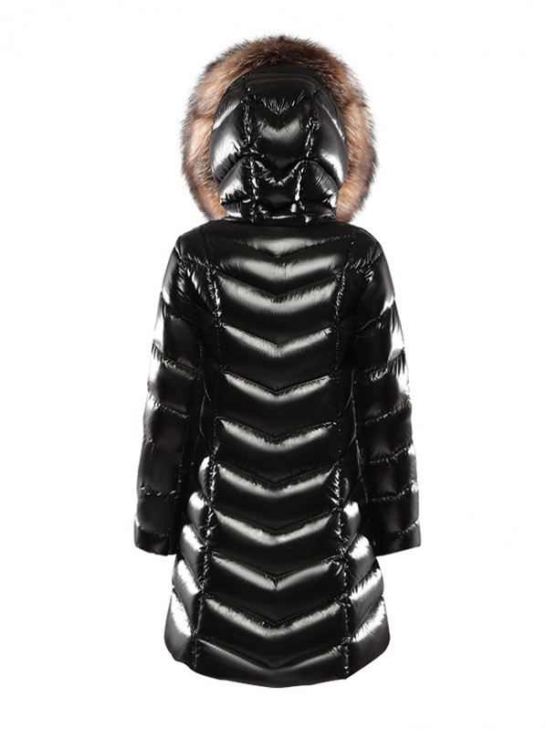 women long down jacket with real fox fur women long down jacket with real fox fur