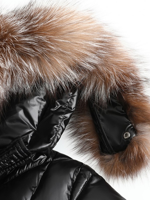 women long down jacket with real fox fur women long down jacket with real fox fur