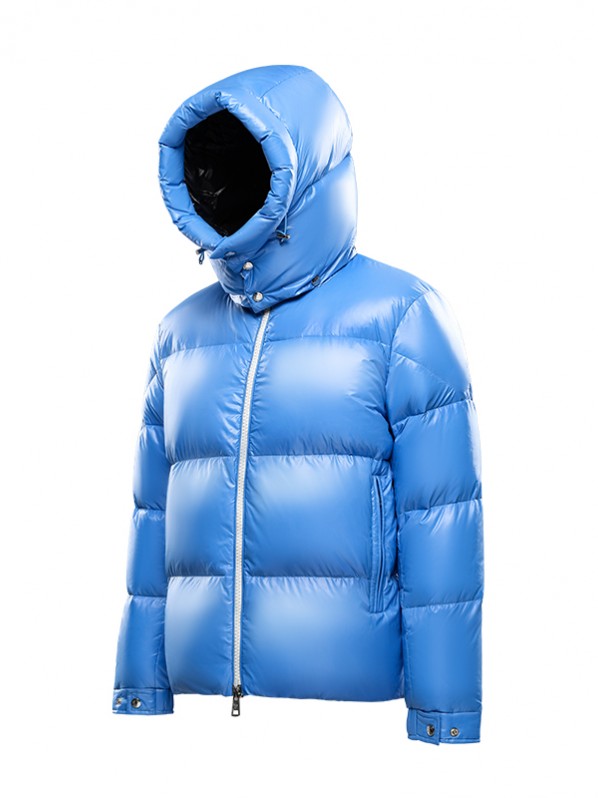 Two-tone puffy down jacket Two-tone puffy down jacket