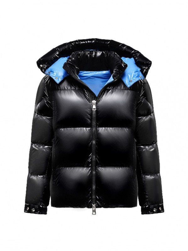 Two-tone puffy down jacket Two-tone puffy down jacket