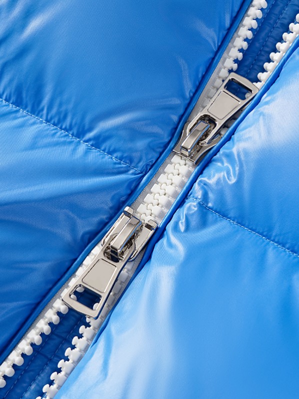 Two-tone puffy down jacket Two-tone puffy down jacket