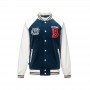 Corduroy embroidered letter jacket