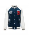 Corduroy embroidered letter jacket Corduroy embroidered letter jacket