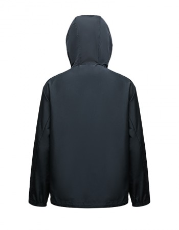 Hooded hardshell outdoor jacket
