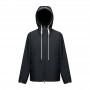 Hooded hardshell outdoor jacket