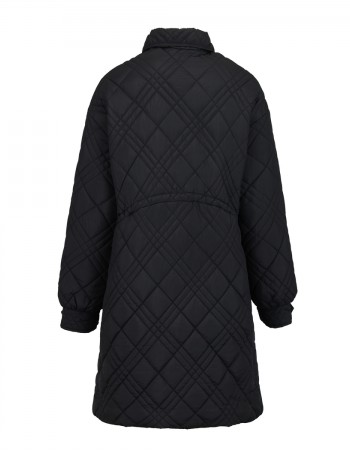 Long quilted coat for women