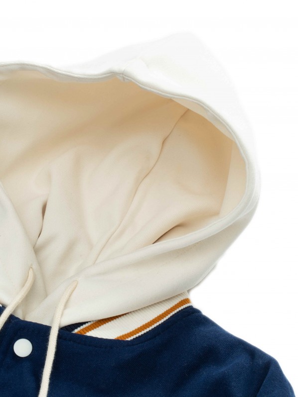 Preppy baseball uniform with hoodie Preppy baseball uniform with hoodie