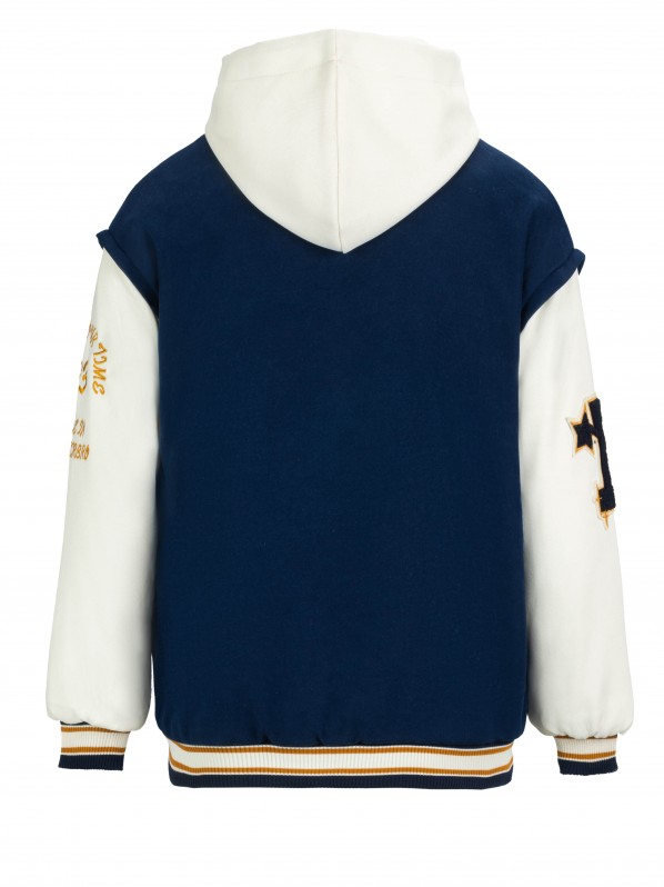 Preppy baseball uniform with hoodie Preppy baseball uniform with hoodie