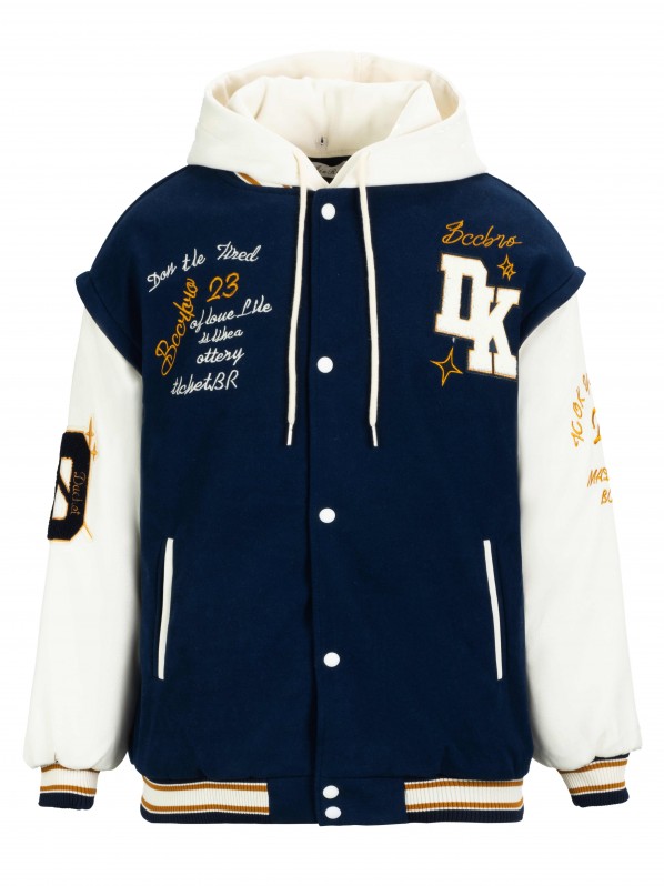 Preppy baseball uniform with hoodie Preppy baseball uniform with hoodie