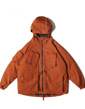 women brown outdoor jacket