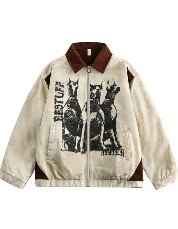 men spring denim jacket