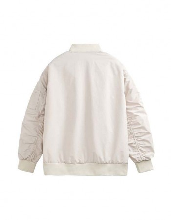 men spring white bomber