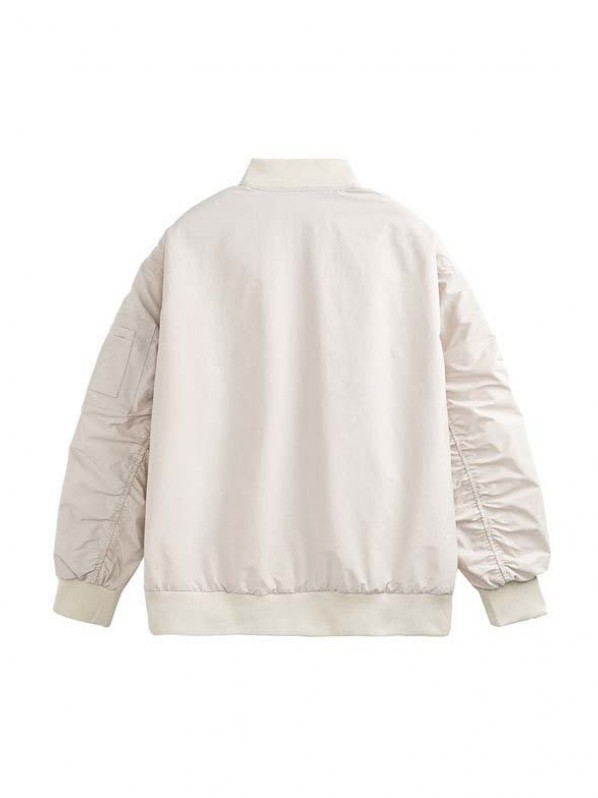 men spring white bomber men spring white bomber
