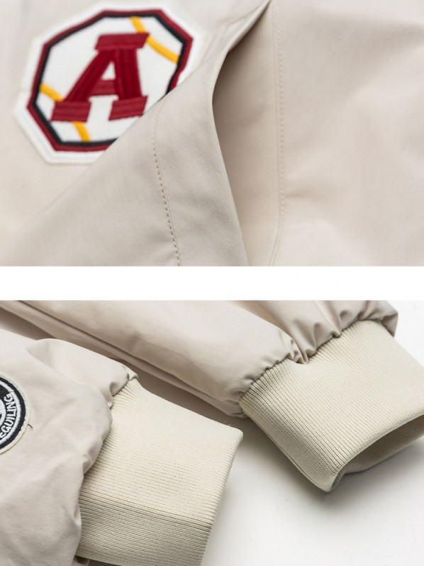 men spring white bomber men spring white bomber