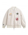 men spring white bomber men spring white bomber