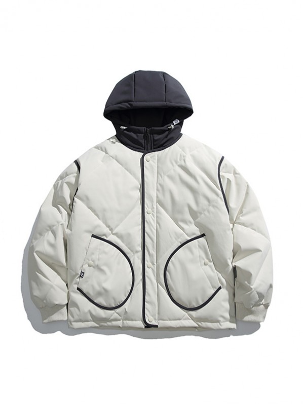 Quilted jacket with hoodie Quilted jacket with hoodie