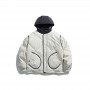 Quilted jacket with hoodie