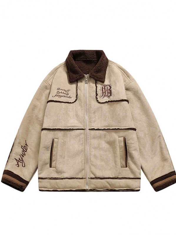 Suede letter jacket fall Suede letter jacket fall