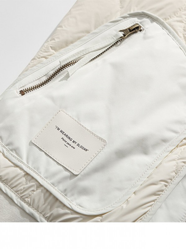 Puffer quilted stand-up collar down jacket Puffer quilted stand-up collar down jacket