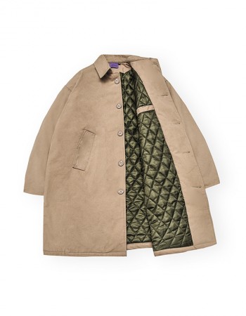 Quilted trench jacket