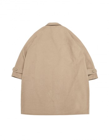 Quilted trench jacket