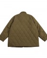 Green quilted cotton jacket Green quilted cotton jacket