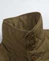 Green quilted cotton jacket Green quilted cotton jacket