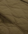 Green quilted cotton jacket Green quilted cotton jacket