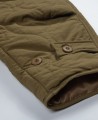 Green quilted cotton jacket Green quilted cotton jacket
