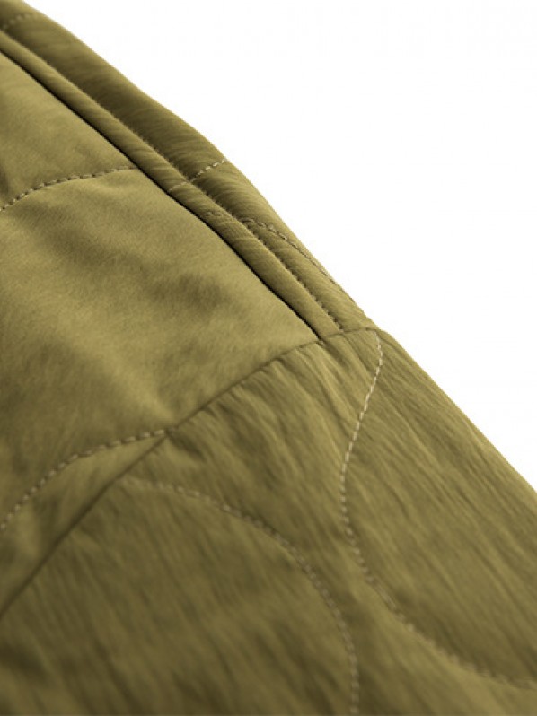 Green quilted shirt style cotton jacket Green quilted shirt style cotton jacket