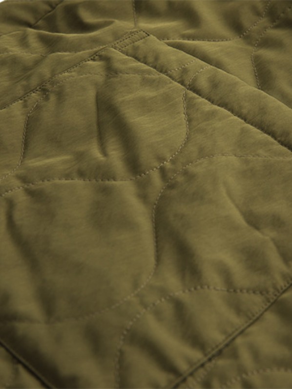 Green quilted shirt style cotton jacket Green quilted shirt style cotton jacket