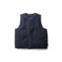 Blue short down vest