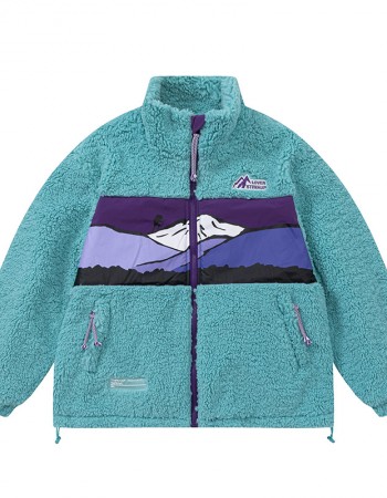 Blue polar fleece jacket