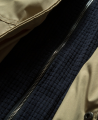 Khaki baseball jacket with hoodie Khaki baseball jacket with hoodie