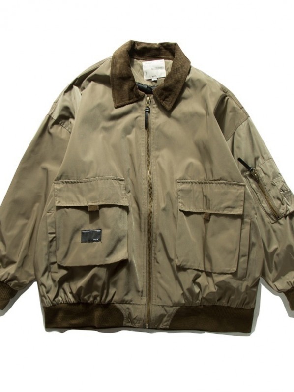 Military green baseball jacket Military green baseball jacket