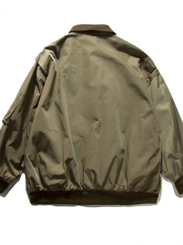 Military green baseball jacket Military green baseball jacket