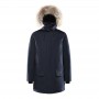 men's wolf fur down parka