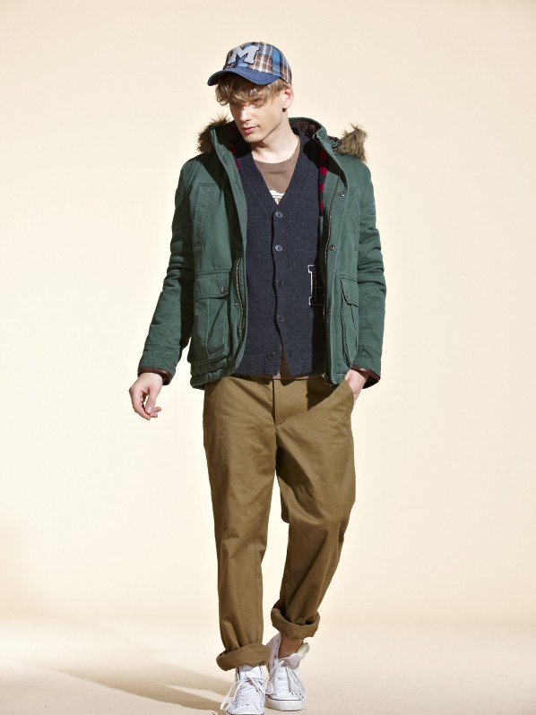 Green stylish parka Green stylish parka