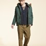 Green stylish parka