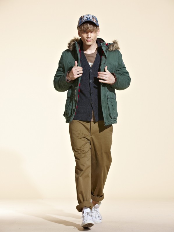 Green stylish parka Green stylish parka