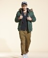 Green stylish parka Green stylish parka