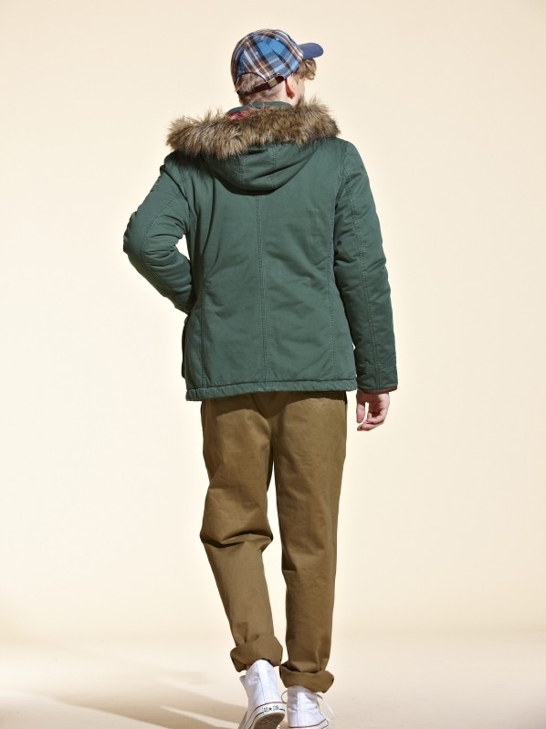 Green stylish parka Green stylish parka