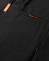Black jacket with standing collar Black jacket with standing collar