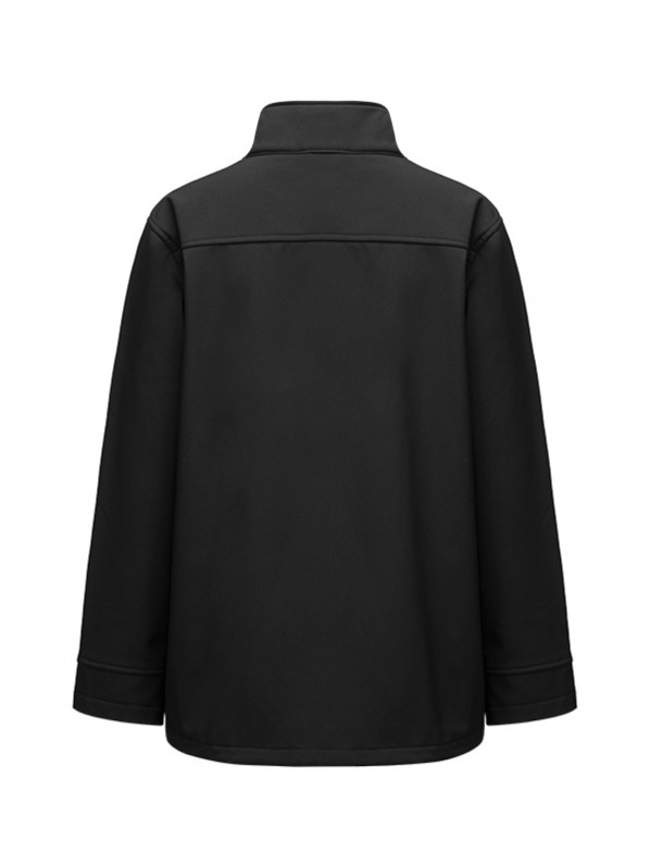 Black jacket with standing collar Black jacket with standing collar