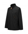 Black jacket with standing collar Black jacket with standing collar