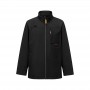 Black jacket with standing collar